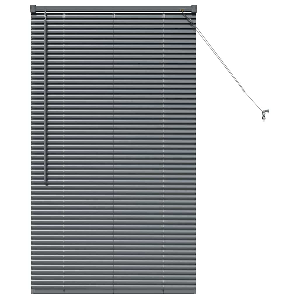 vidaXL Βενετσιάνικες Ρόδες Σκούρο Γκρι 130 x 70 εκ Αλουμίνιο
