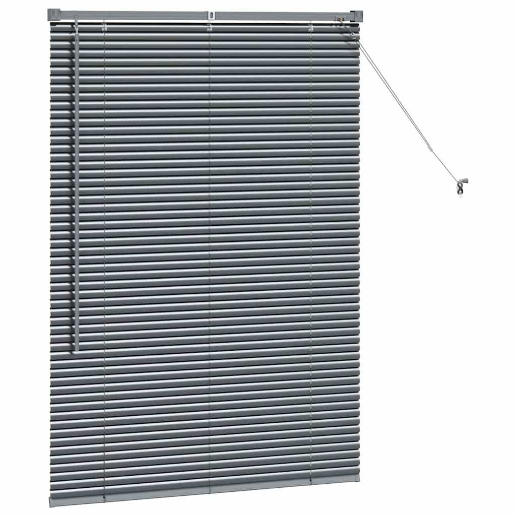 vidaXL Βενετσιάνικες Ρόδες Σκούρο Γκρι 130 x 85 εκ Αλουμίνιο