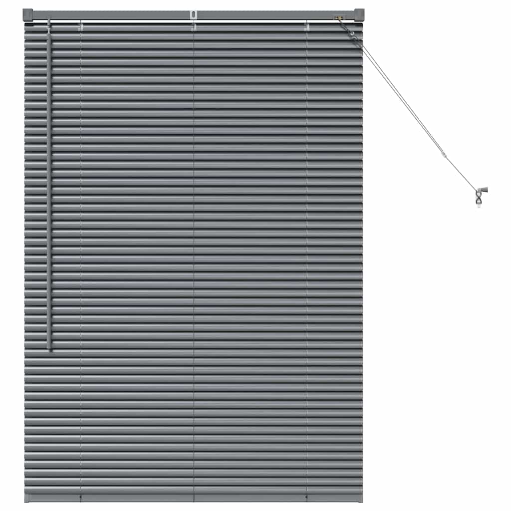 vidaXL Βενετσιάνικες Ρόδες Σκούρο Γκρι 130 x 90 εκ Αλουμίνιο