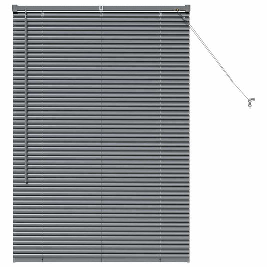 vidaXL Βενετσιάνικες Ρόδες Σκούρο Γκρι 130 x 90 εκ Αλουμίνιο