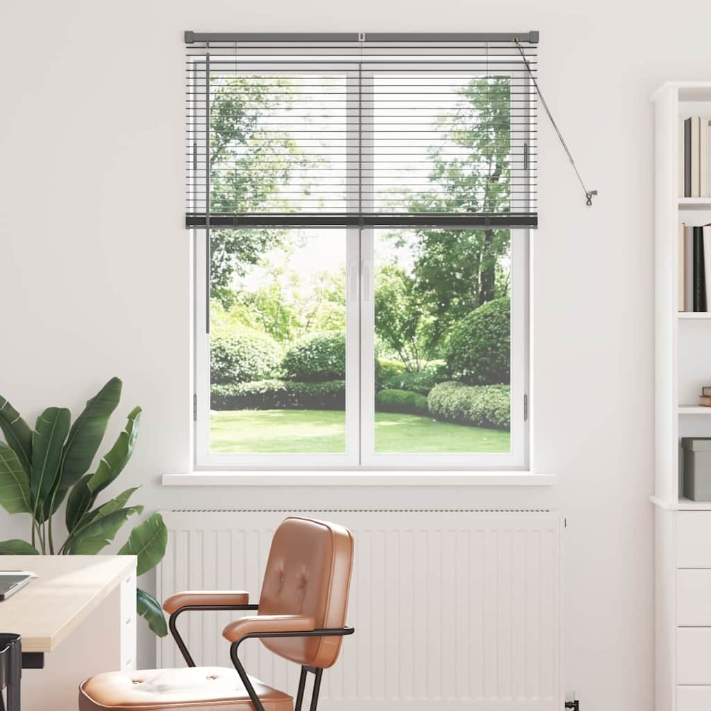 vidaXL Βενετσιάνικες Ρόδες Σκούρο Γκρι 130 x 100 cm Αλουμίνιο