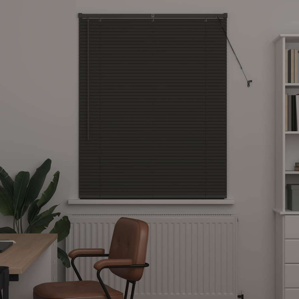 vidaXL Βενετσιάνικες Ρόδες Σκούρο Γκρι 130 x 100 cm Αλουμίνιο