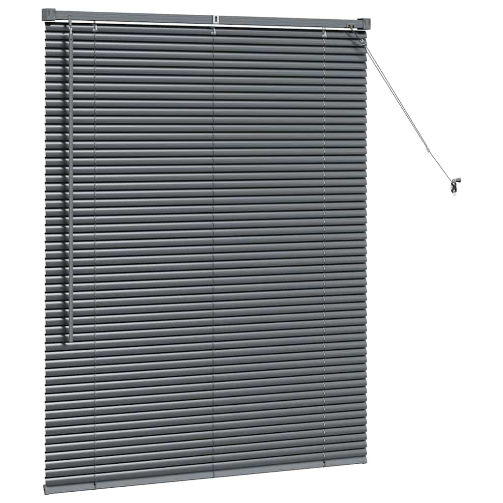 vidaXL Βενετσιάνικες Ρόδες Σκούρο Γκρι 130 x 100 cm Αλουμίνιο