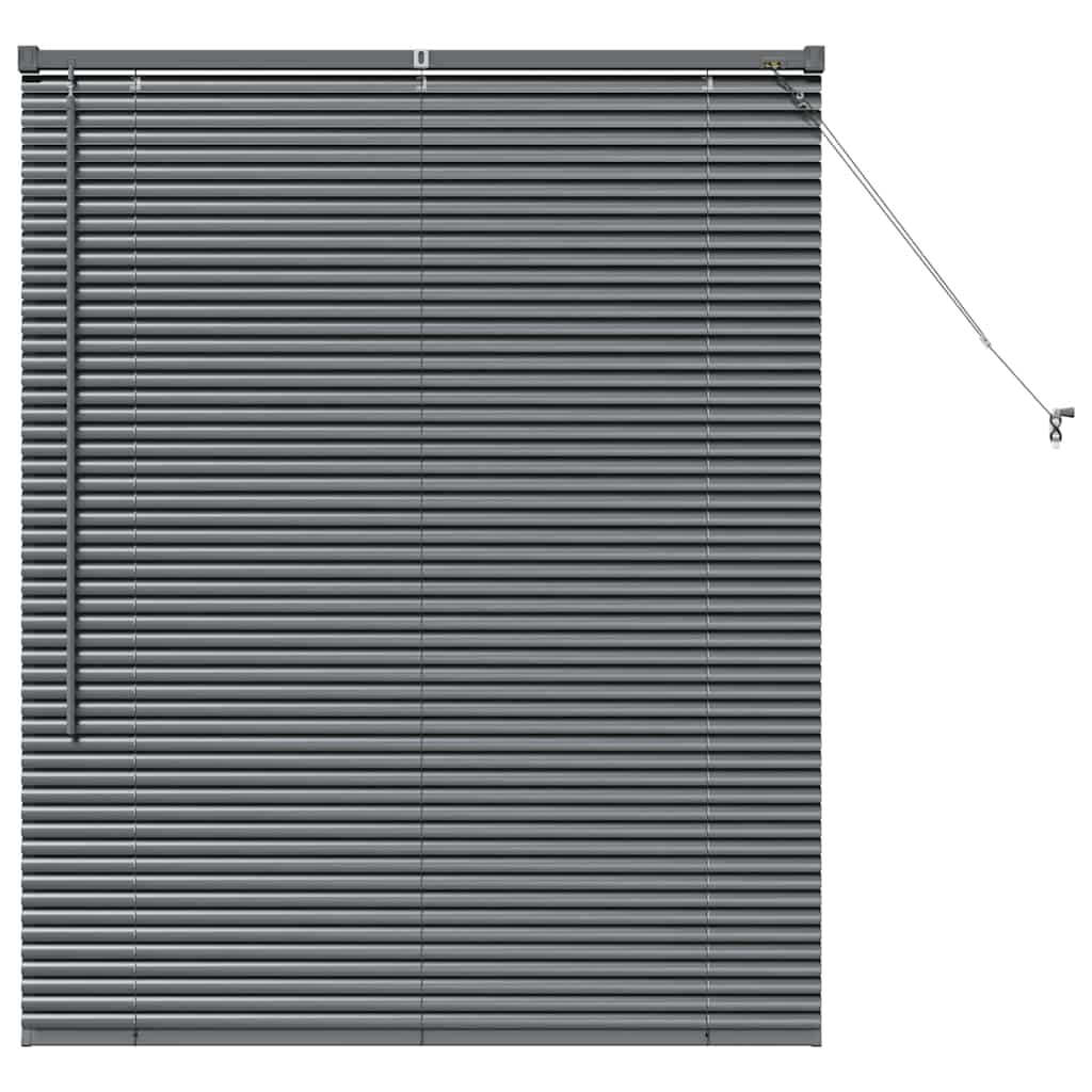 vidaXL Βενετσιάνικες Ρόδες Σκούρο Γκρι 130 x 100 cm Αλουμίνιο