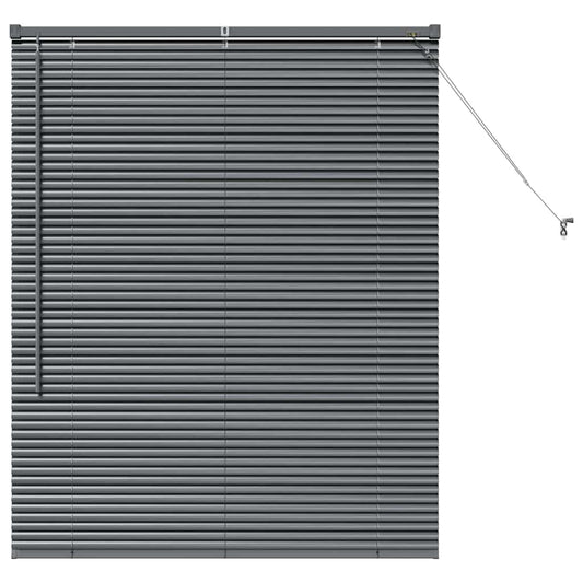 vidaXL Βενετσιάνικες Ρόδες Σκούρο Γκρι 130 x 105 εκ Αλουμίνιο