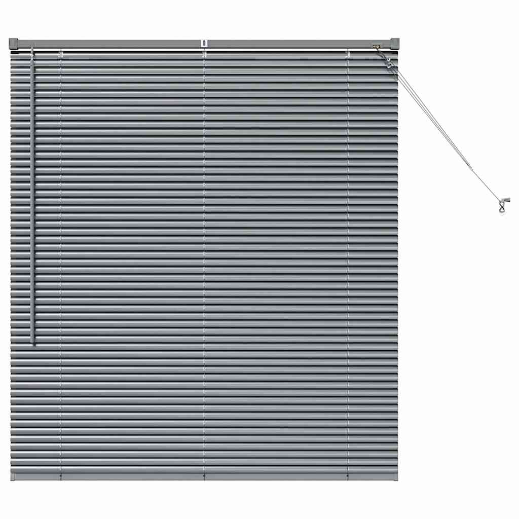 vidaXL Βενετσιάνικες Ρόδες Σκούρο Γκρι 130 x 115 εκ Αλουμίνιο