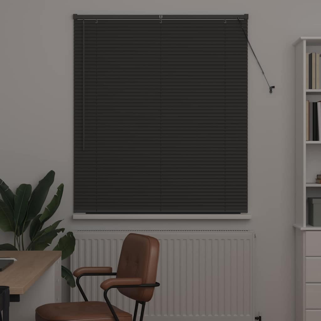 vidaXL Βενετσιάνικες Ρόδες Σκούρο Γκρι 130 x 120 εκ Αλουμίνιο