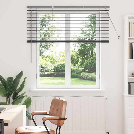vidaXL Βενετσιάνικες Ρόδες Σκούρο Γκρι 130 x 135 εκ Αλουμίνιο