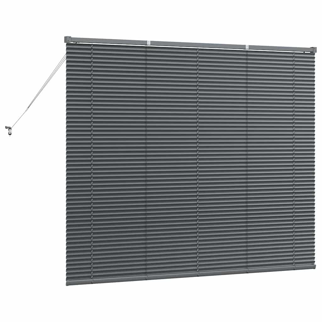 vidaXL Βενετσιάνικες Ρόδες Σκούρο Γκρι 130 x 155 εκ Αλουμίνιο