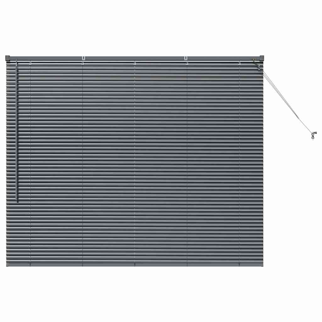 vidaXL Βενετσιάνικες Ρόδες Σκούρο Γκρι 130 x 155 εκ Αλουμίνιο
