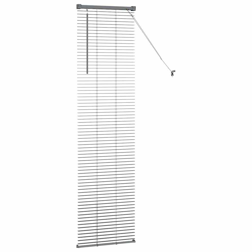 vidaXL Βενετσιάνικες Ρόδες Σκούρο Γκρι 175 x 50 εκ Αλουμίνιο