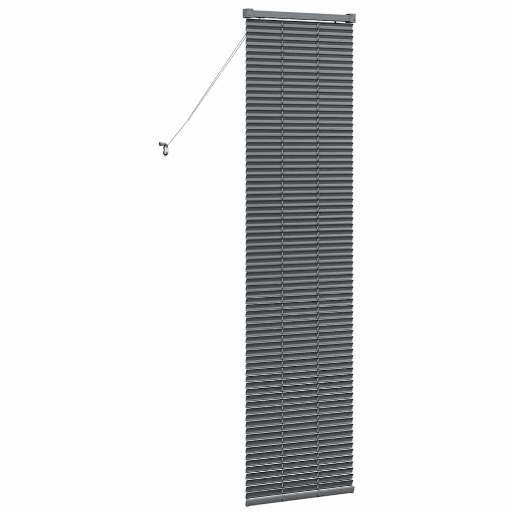 vidaXL Βενετσιάνικες Ρόδες Σκούρο Γκρι 175 x 50 εκ Αλουμίνιο