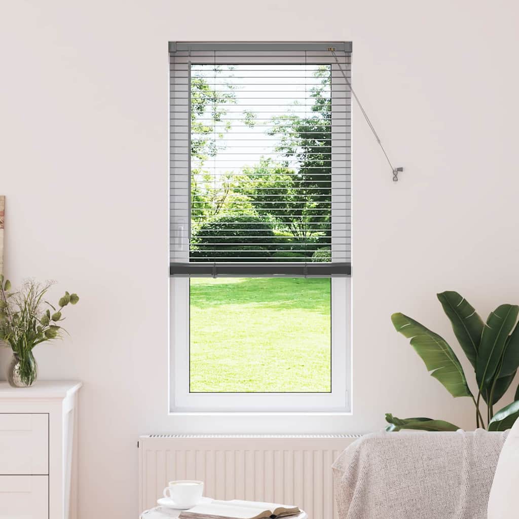 vidaXL Βενετσιάνικες Ρόδες Σκούρο Γκρι 175 x 60 εκ Αλουμίνιο