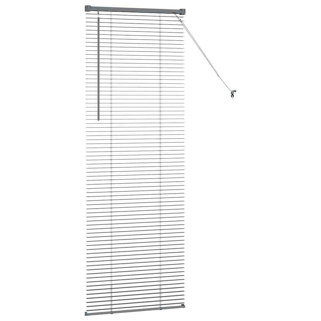 vidaXL Βενετσιάνικες Ρόδες Σκούρο Γκρι 175 x 60 εκ Αλουμίνιο