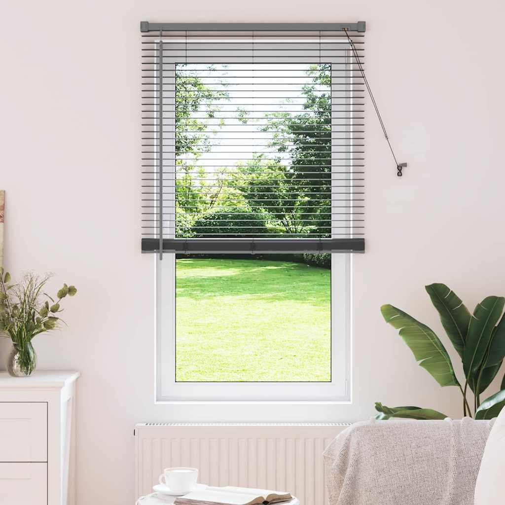 vidaXL Βενετσιάνικες Ρόδες Σκούρο Γκρι 175 x 70 εκ Αλουμίνιο