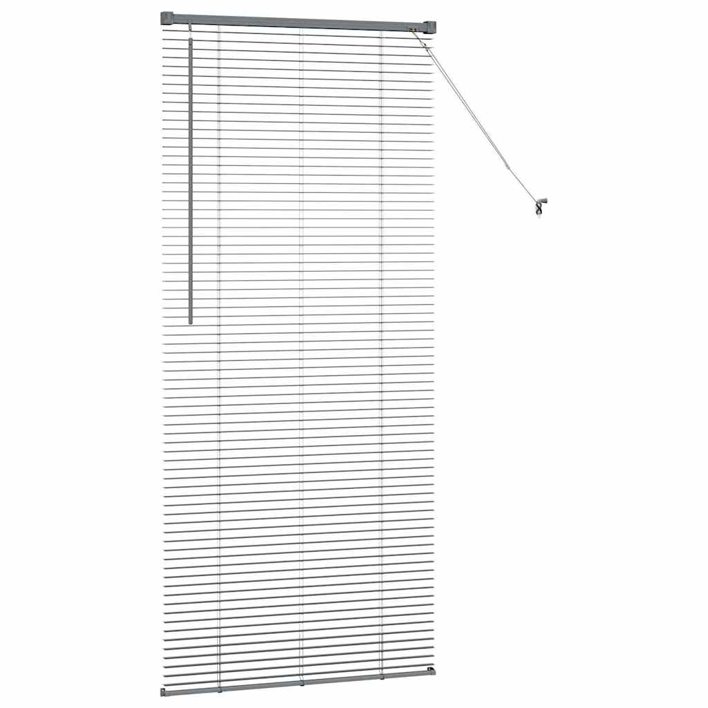vidaXL Βενετσιάνικες Ρόδες Σκούρο Γκρι 175 x 80 εκ Αλουμίνιο