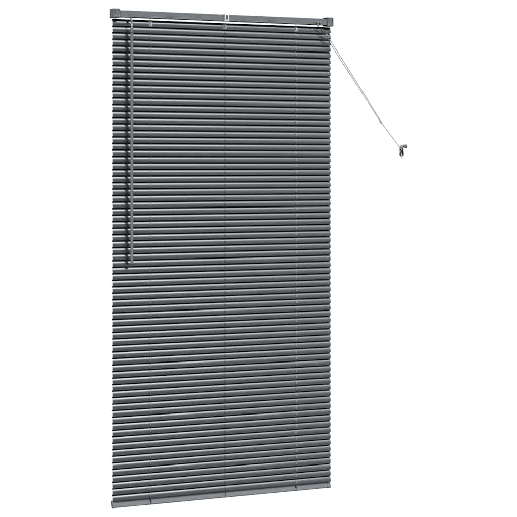 vidaXL Βενετσιάνικες Ρόδες Σκούρο Γκρι 175 x 95 εκ Αλουμίνιο