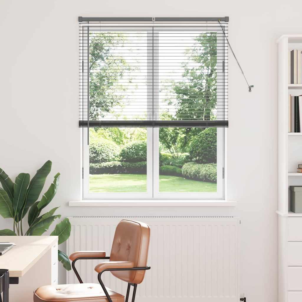 vidaXL Βενετσιάνικες Ρόδες Σκούρο Γκρι 175 x 105 εκ Αλουμίνιο