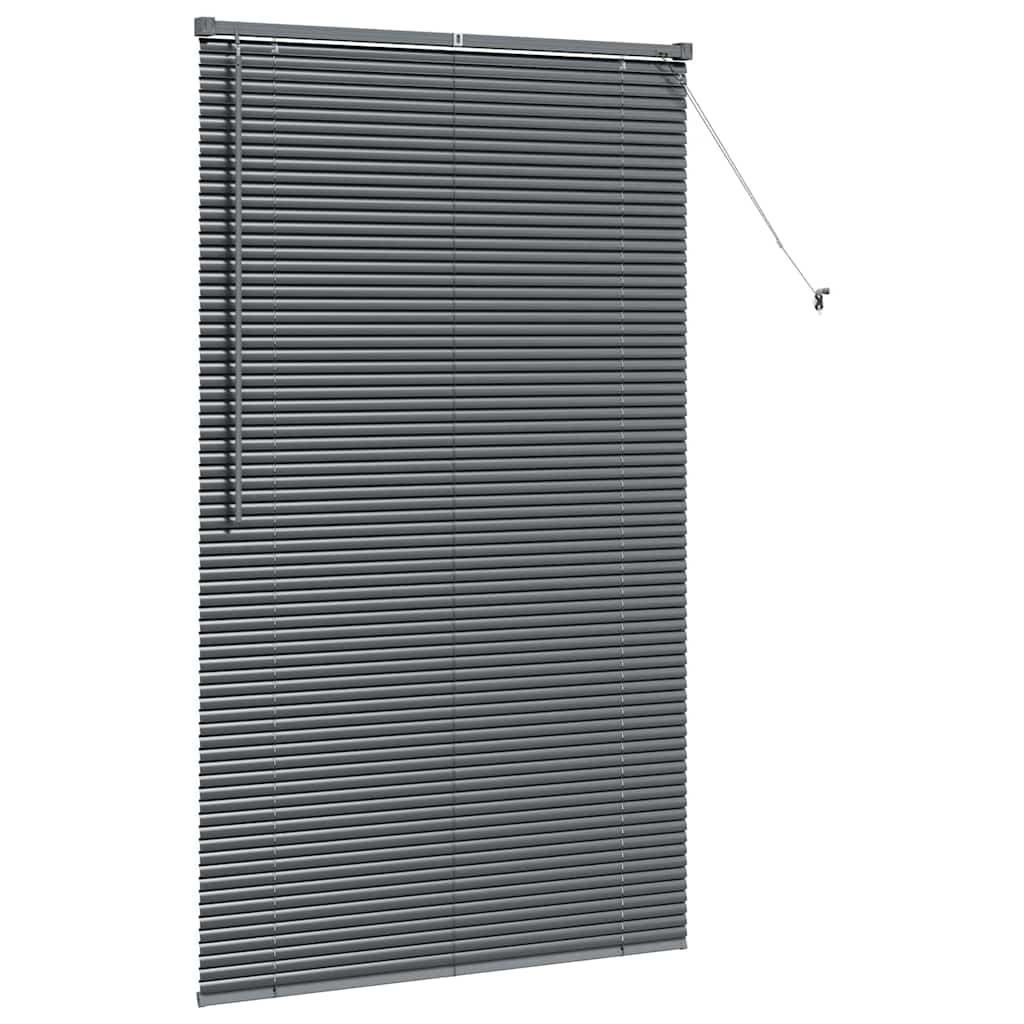 vidaXL Βενετσιάνικες Ρόδες Σκούρο Γκρι 175 x 105 εκ Αλουμίνιο