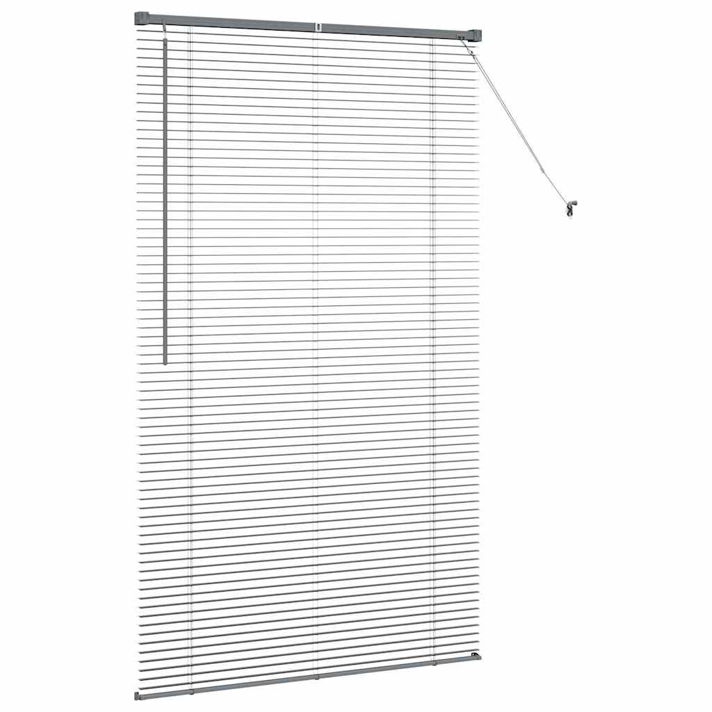 vidaXL Βενετσιάνικες Ρόδες Σκούρο Γκρι 175 x 105 εκ Αλουμίνιο
