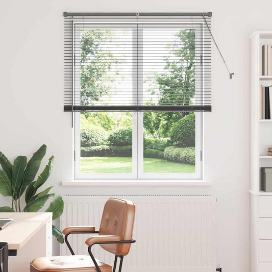 vidaXL Βενετσιάνικες Ρόδες Σκούρο Γκρι 175 x 110 εκ Αλουμίνιο