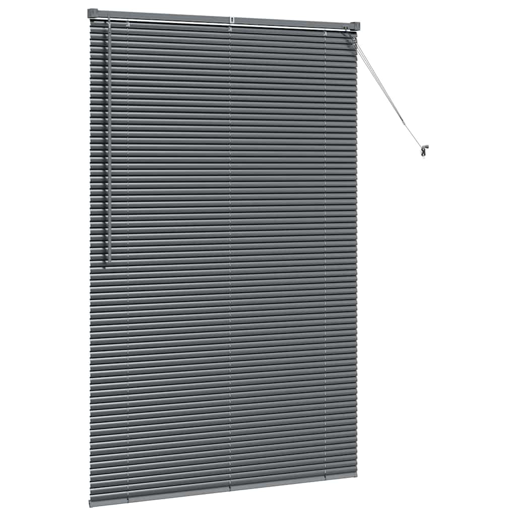 vidaXL Βενετσιάνικες Ρόδες Σκούρο Γκρι 175 x 115 εκ Αλουμίνιο
