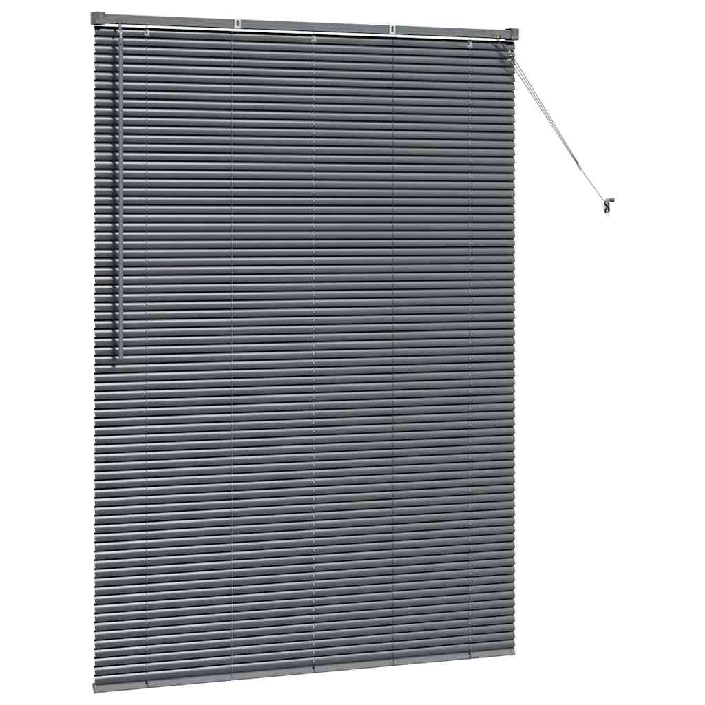 vidaXL Βενετσιάνικες Ρόδες Σκούρο Γκρι 175 x 125 εκ Αλουμίνιο