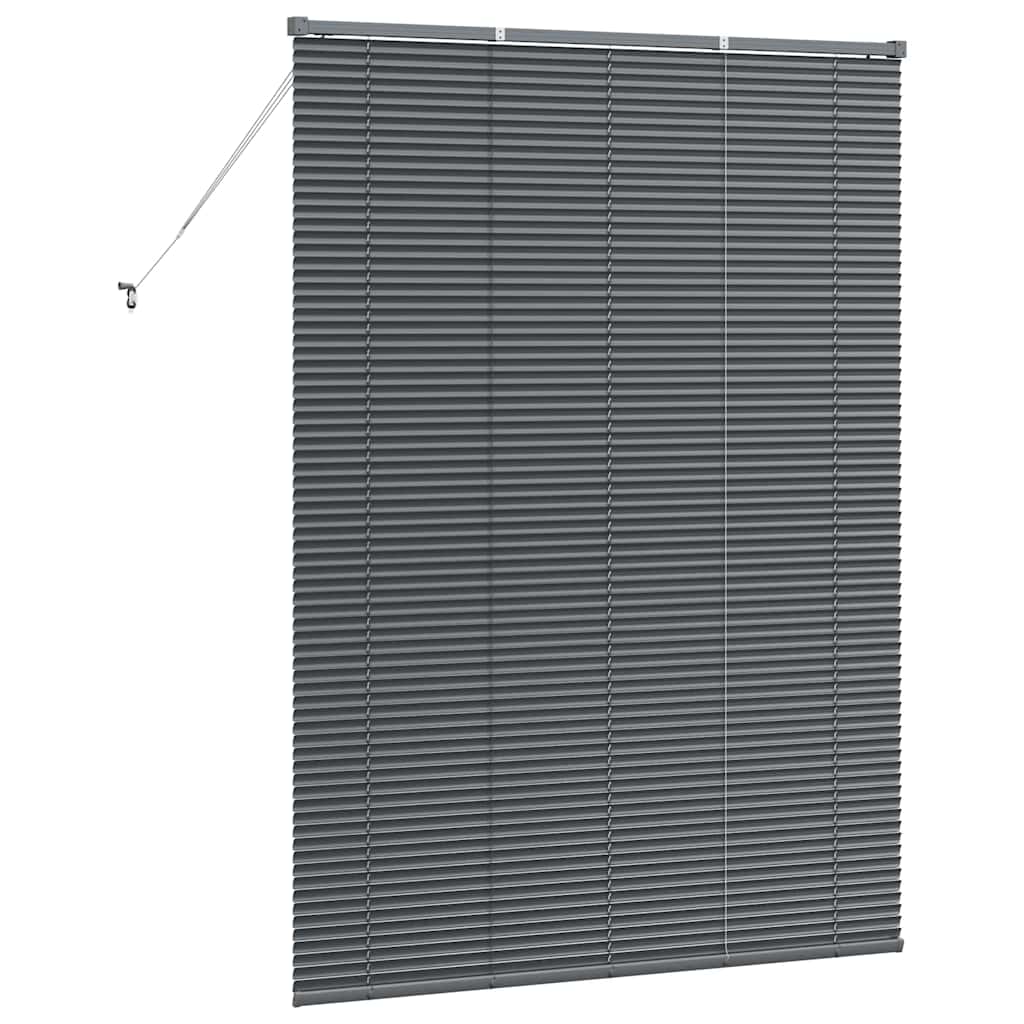 vidaXL Βενετσιάνικες Ρόδες Σκούρο Γκρι 175 x 125 εκ Αλουμίνιο