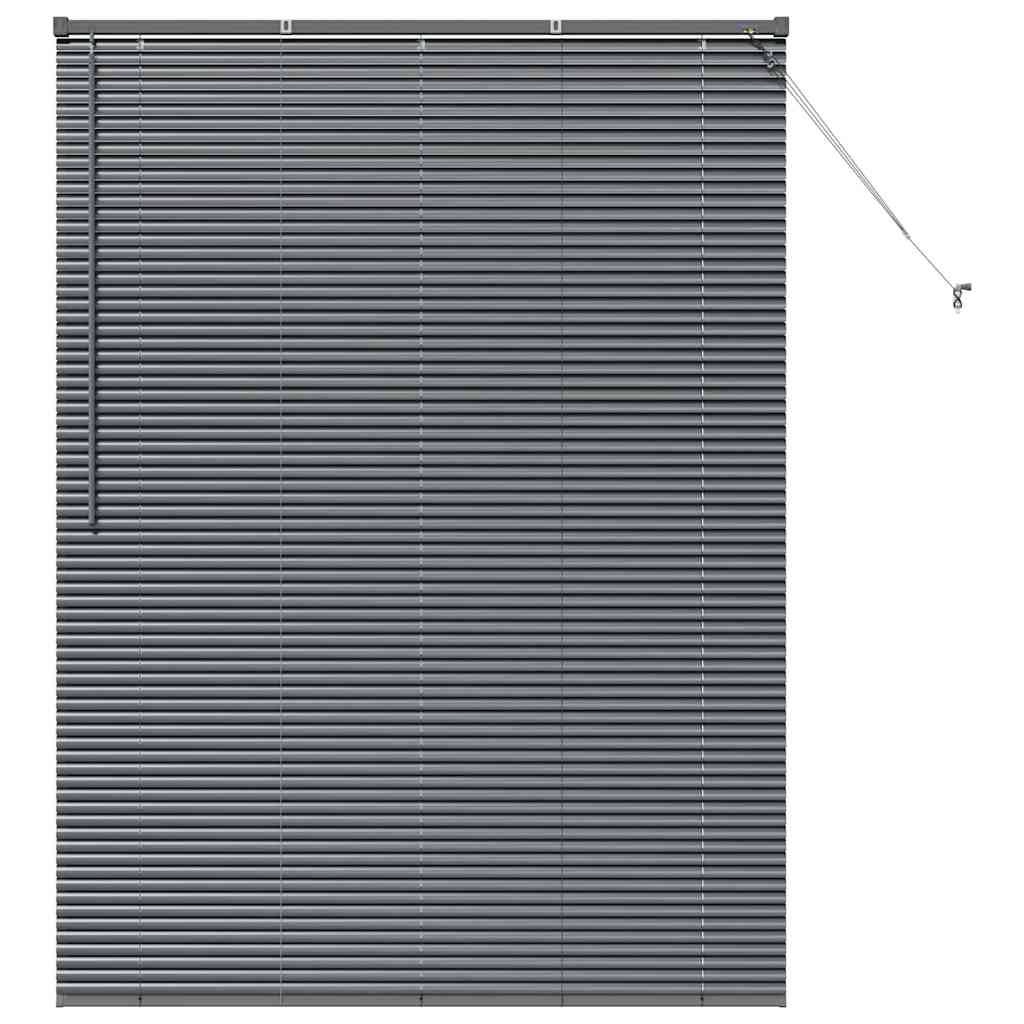 vidaXL Βενετσιάνικες Ρόδες Σκούρο Γκρι 175 x 125 εκ Αλουμίνιο