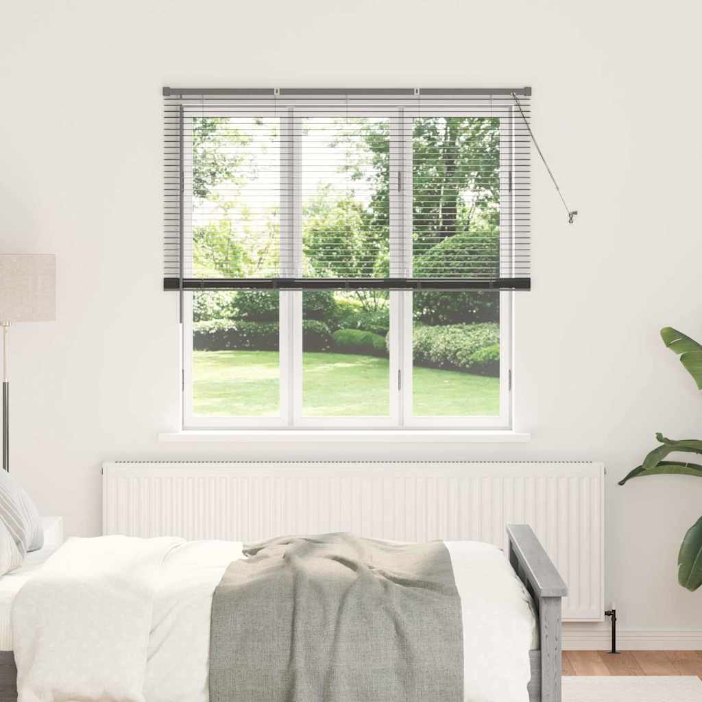 vidaXL Βενετσιάνικες Ρόδες Σκούρο Γκρι 175 x 145 εκ Αλουμίνιο