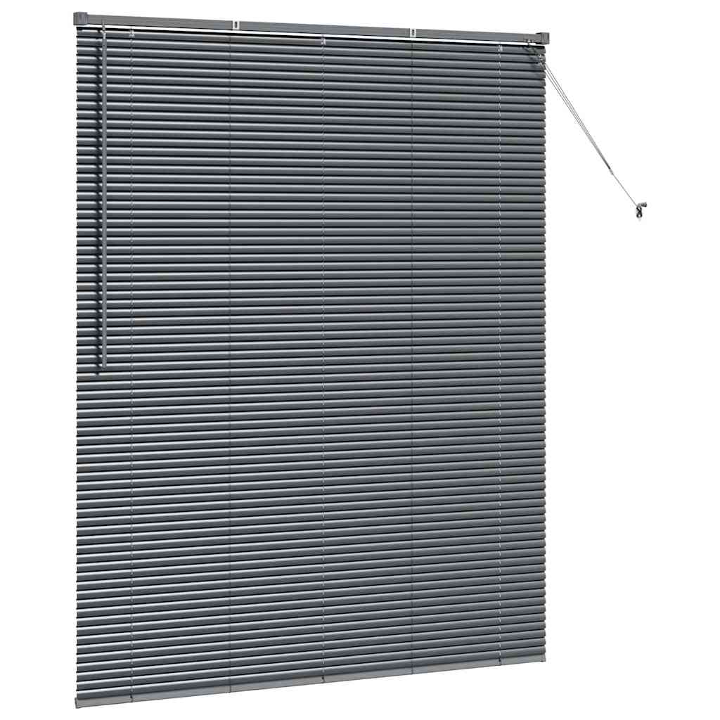 vidaXL Βενετσιάνικες Ρόδες Σκούρο Γκρι 175 x 145 εκ Αλουμίνιο