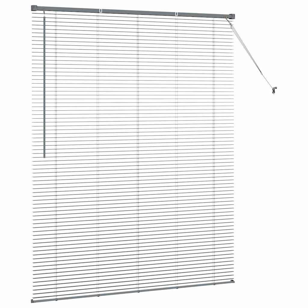 vidaXL Βενετσιάνικες Ρόδες Σκούρο Γκρι 175 x 145 εκ Αλουμίνιο