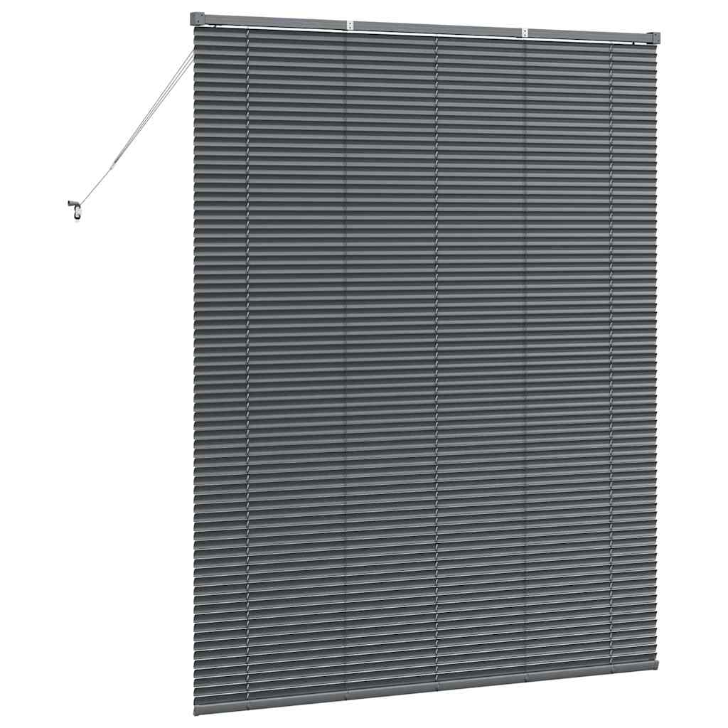 vidaXL Βενετσιάνικες Ρόδες Σκούρο Γκρι 175 x 145 εκ Αλουμίνιο