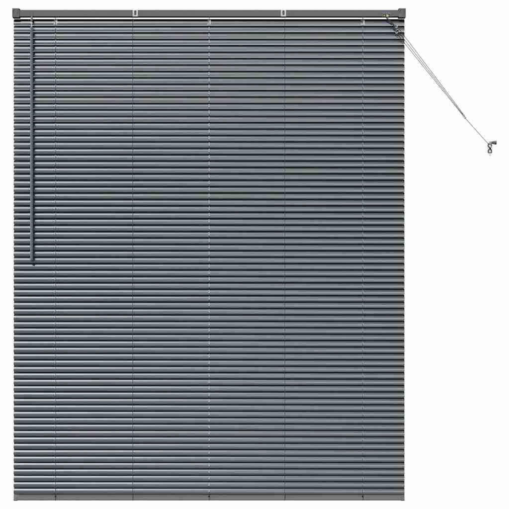 vidaXL Βενετσιάνικες Ρόδες Σκούρο Γκρι 175 x 145 εκ Αλουμίνιο