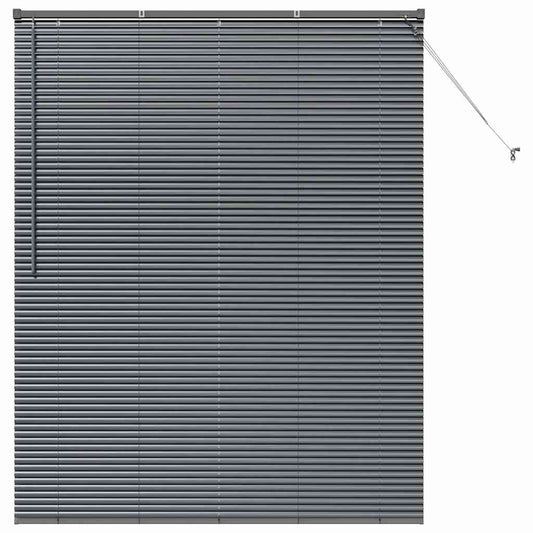 vidaXL Βενετσιάνικες Ρόδες Σκούρο Γκρι 175 x 145 εκ Αλουμίνιο