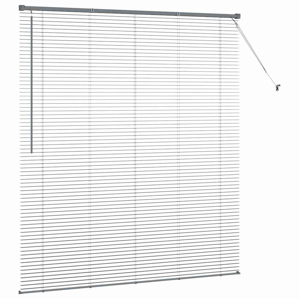 vidaXL Βενετσιάνικες Ρόδες Σκούρο Γκρι 175 x 155 εκ Αλουμίνιο
