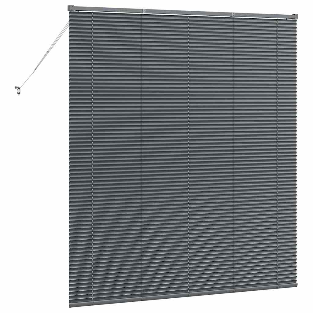 vidaXL Βενετσιάνικες Ρόδες Σκούρο Γκρι 175 x 155 εκ Αλουμίνιο
