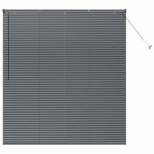 vidaXL Βενετσιάνικες Ρόδες Σκούρο Γκρι 175 x 155 εκ Αλουμίνιο