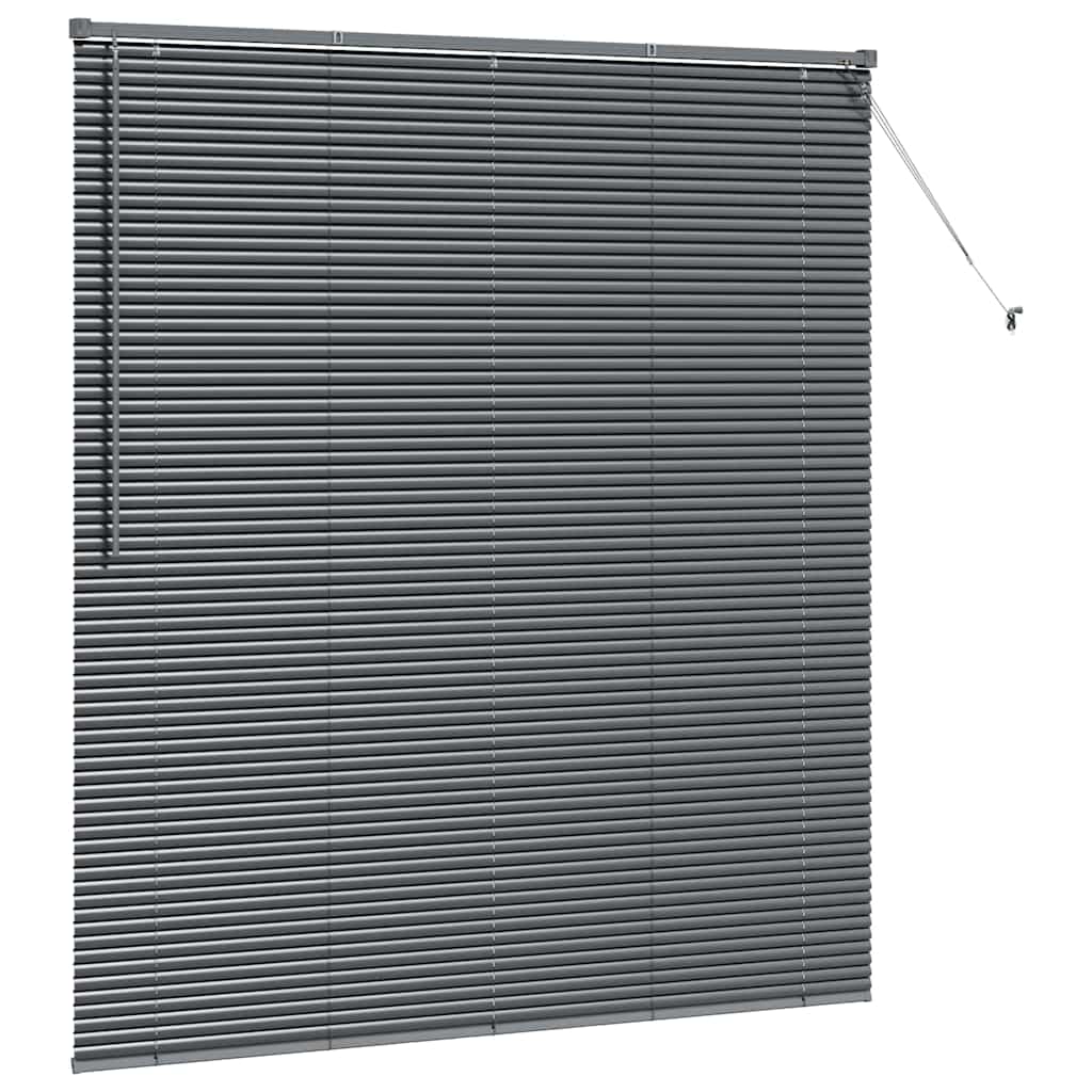 vidaXL Βενετσιάνικες Ρόδες Σκούρο Γκρι 175 x 160 εκ Αλουμίνιο