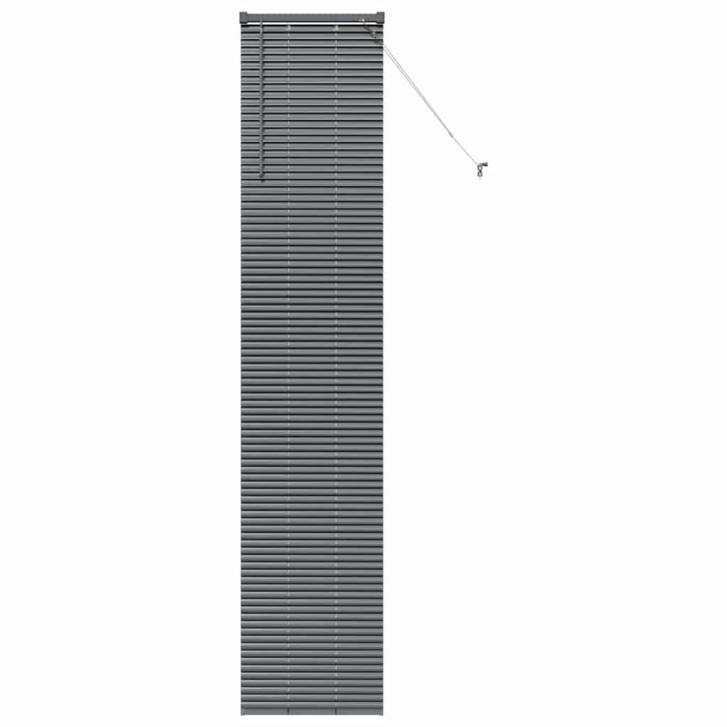 vidaXL Βενετσιάνικες Ρόδες Σκούρο Γκρι 220 x 40 εκ Αλουμίνιο