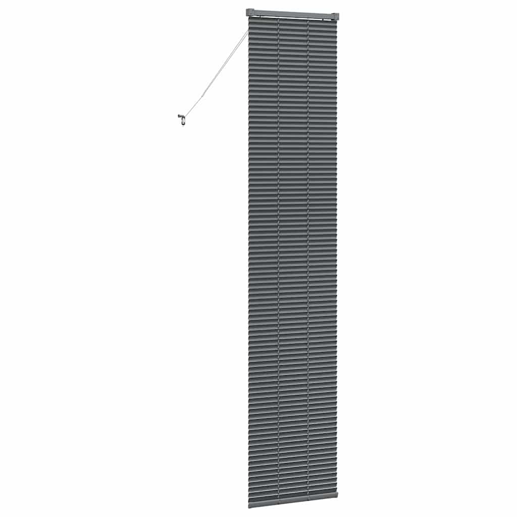 vidaXL Βενετσιάνικες Ρόδες Σκούρο Γκρι 220 x 50 εκ Αλουμίνιο