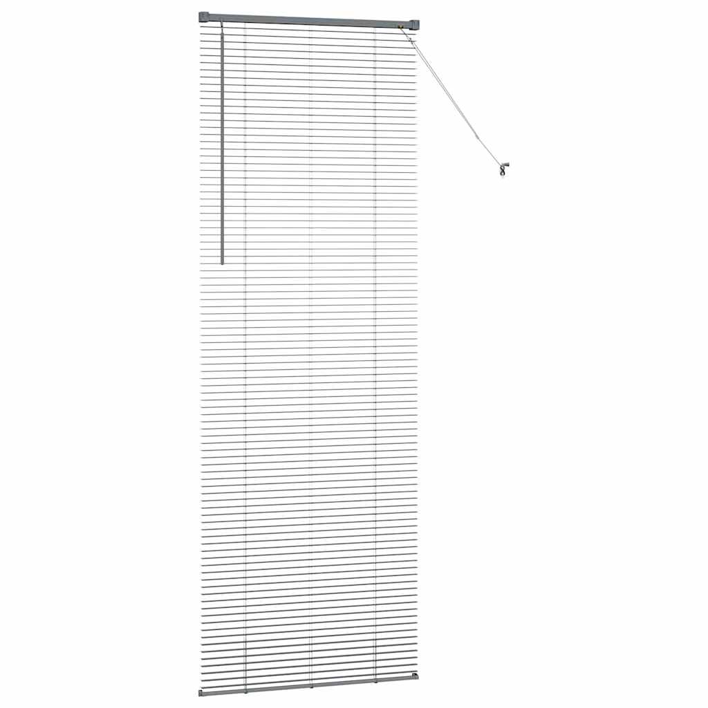 vidaXL Βενετσιάνικες Ρόδες Σκούρο Γκρι 220 x 70 εκ Αλουμίνιο