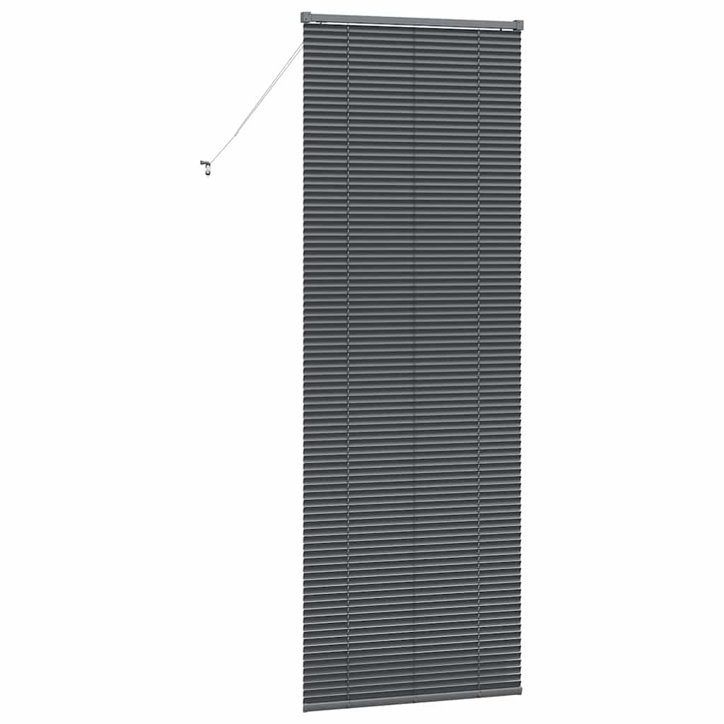 vidaXL Βενετσιάνικες Ρόδες Σκούρο Γκρι 220 x 70 εκ Αλουμίνιο