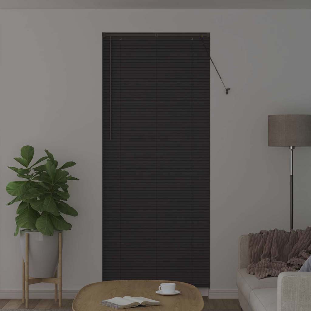vidaXL Βενετσιάνικες Ρόδες Σκούρο Γκρι 220 x 95 εκ Αλουμίνιο
