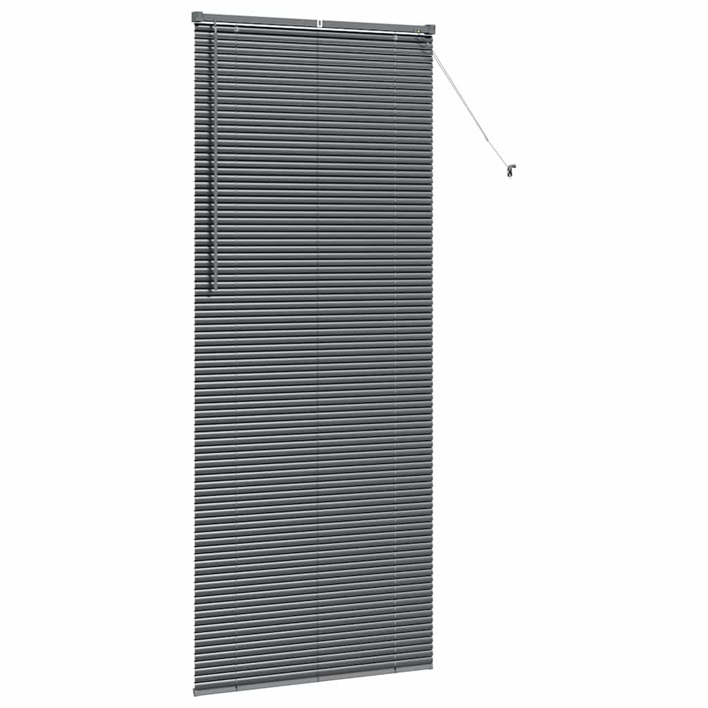 vidaXL Βενετσιάνικες Ρόδες Σκούρο Γκρι 220 x 95 εκ Αλουμίνιο