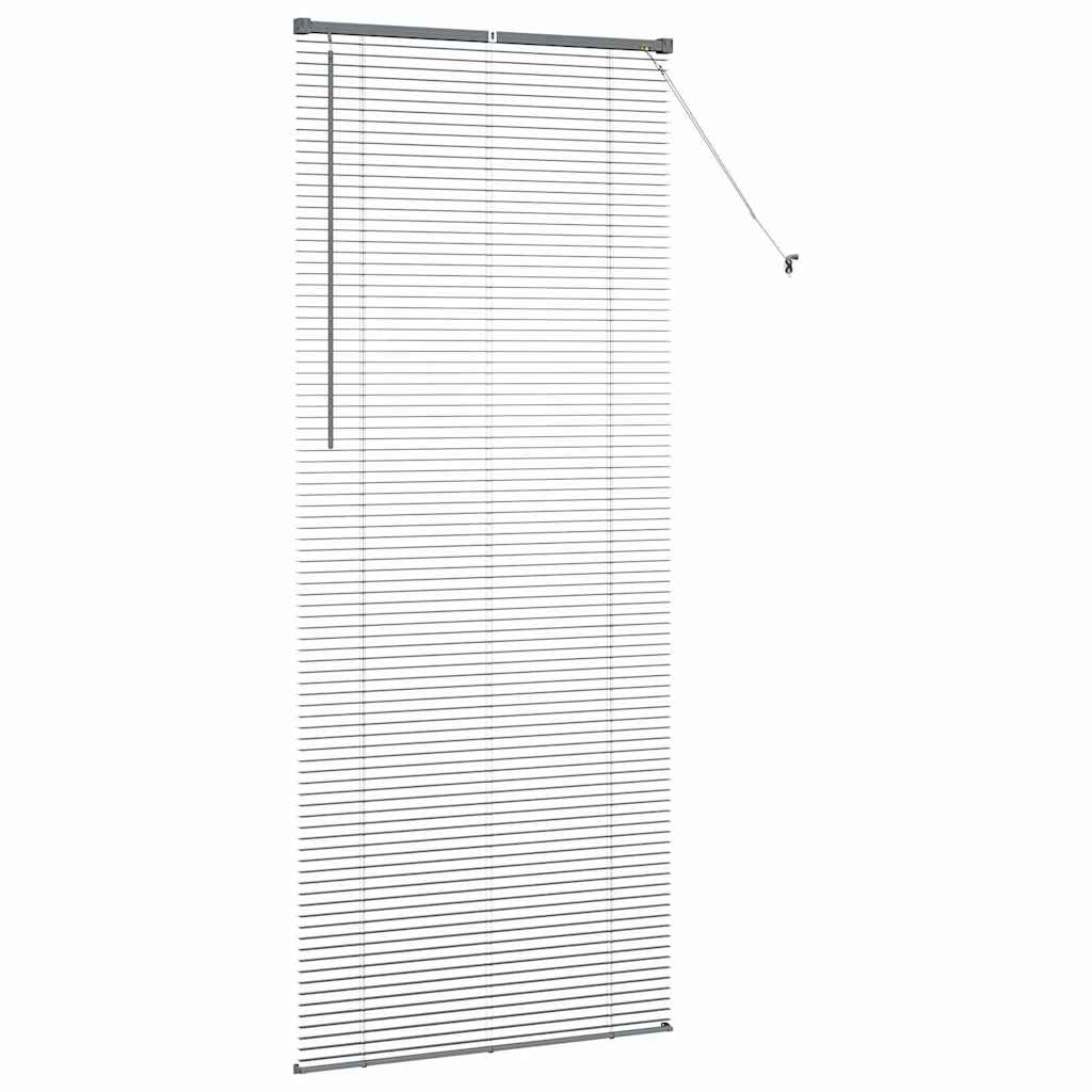 vidaXL Βενετσιάνικες Ρόδες Σκούρο Γκρι 220 x 95 εκ Αλουμίνιο