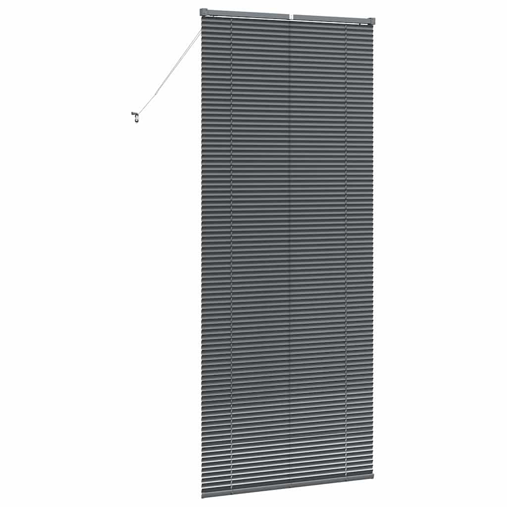 vidaXL Βενετσιάνικες Ρόδες Σκούρο Γκρι 220 x 95 εκ Αλουμίνιο