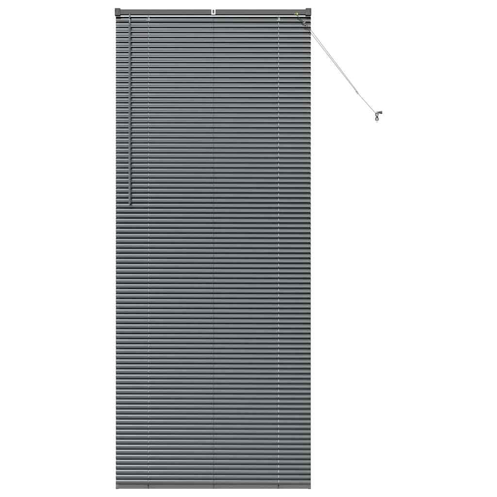vidaXL Βενετσιάνικες Ρόδες Σκούρο Γκρι 220 x 95 εκ Αλουμίνιο