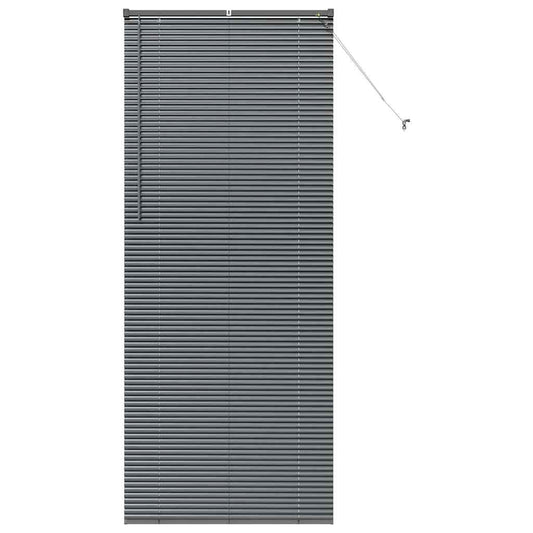 vidaXL Βενετσιάνικες Ρόδες Σκούρο Γκρι 220 x 95 εκ Αλουμίνιο