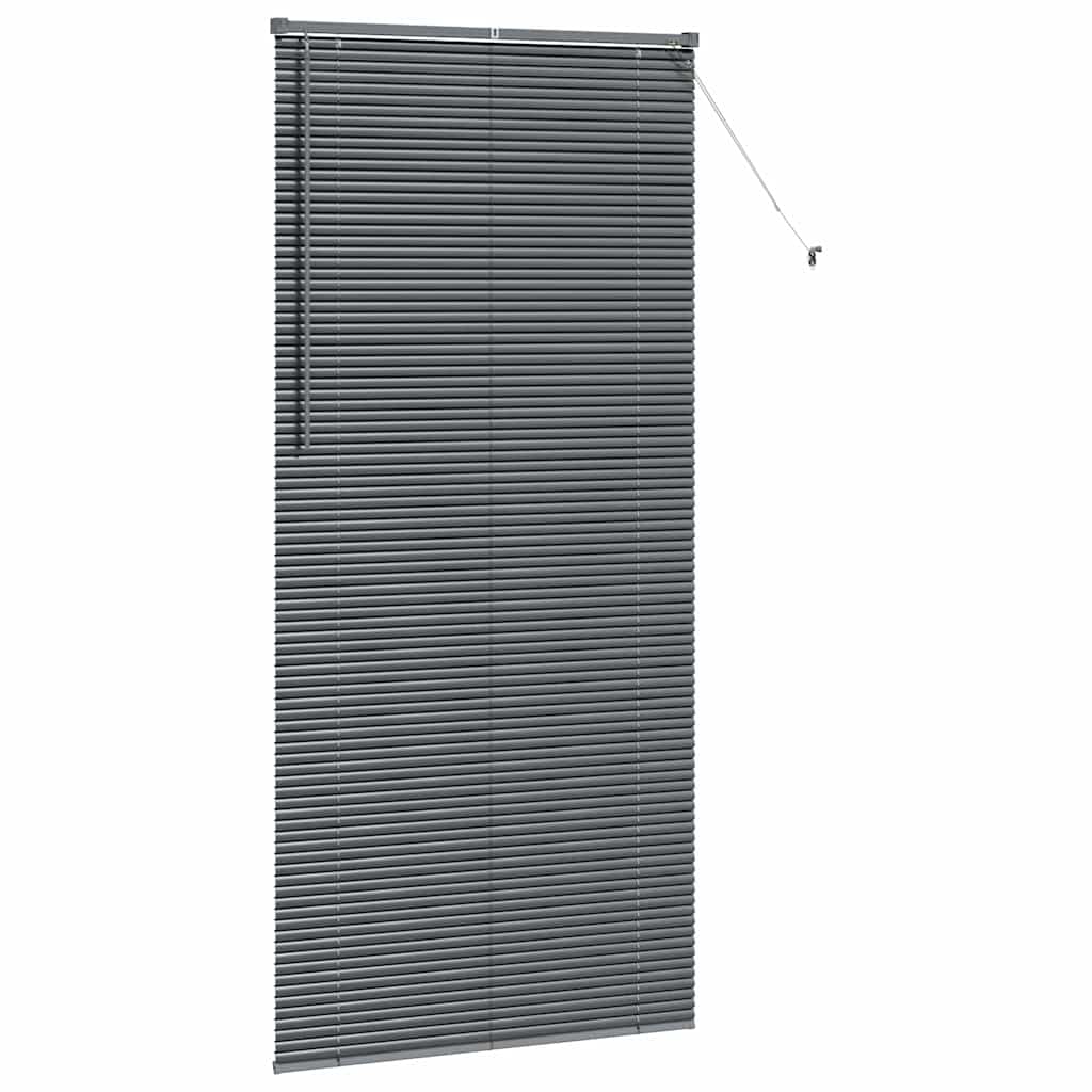 vidaXL Βενετσιάνικες Ρόδες Σκούρο Γκρι 220 x 105 εκ Αλουμίνιο